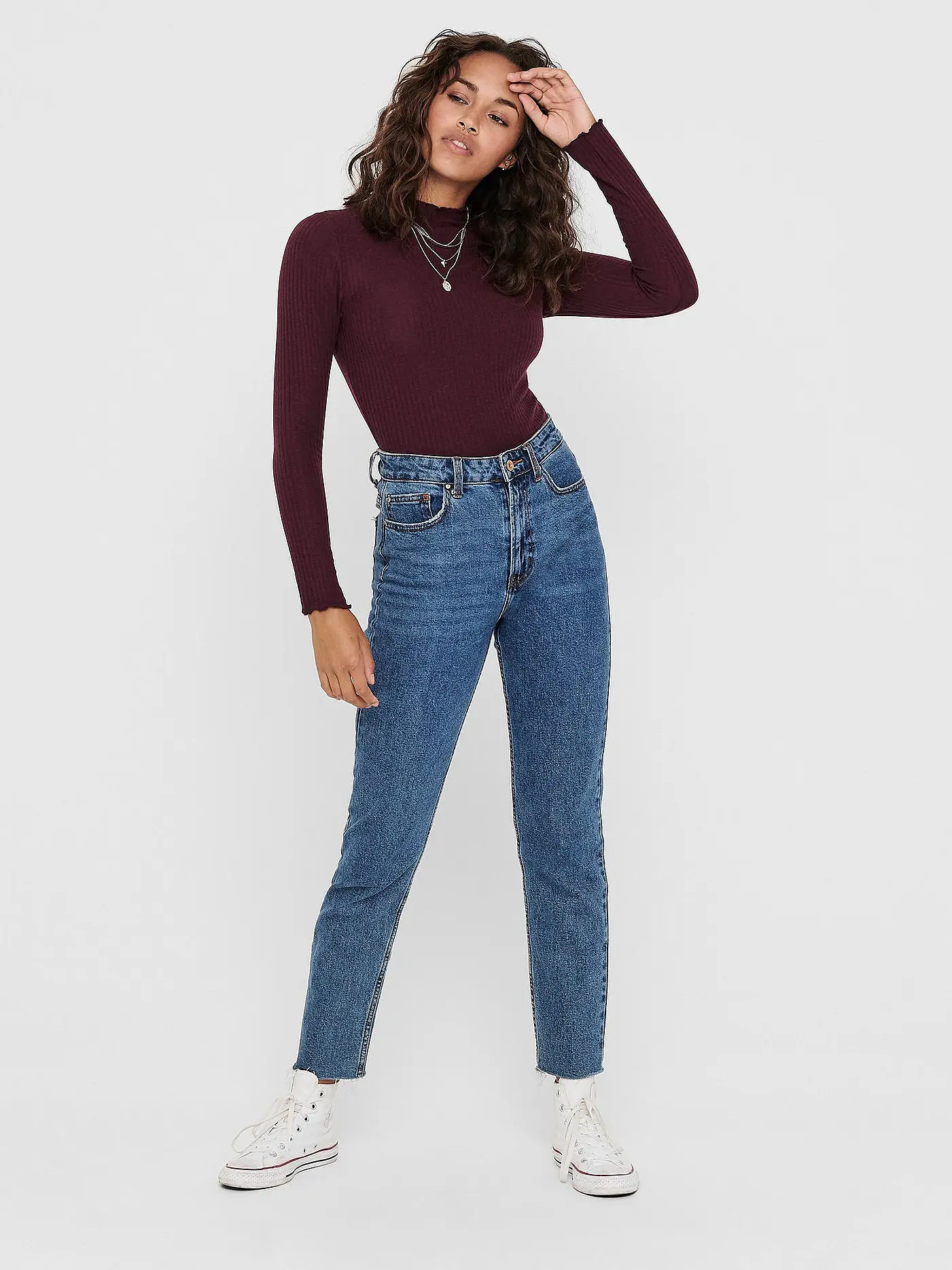 ONLY | Langarmshirt ONLEMMA | braun